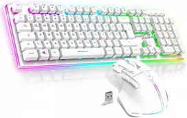 Klaviatūra Spirit Of Gamer belaidis žaidimų klaviatūros ir pelės rinkinys 2,4 GHz RGB ULTIMATE 600