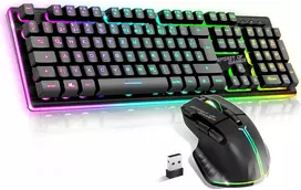 Klaviatūra Spirit Of Gamer belaidis žaidimų klaviatūros ir pelės rinkinys 2,4 GHz QWERTZ Ultimate 600