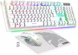 Klaviatūra Empire Gaming belaidis žaidimų klaviatūros ir pelės rinkinys 2,4 GHz, QWERTZ, 4800 DPI Armor RF800