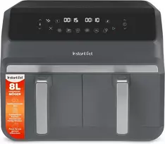Instant Pot karšto oro gruzdintuvė su dviem 4 l krepšiais, 8 l, 1850 W, INAFB91-BK