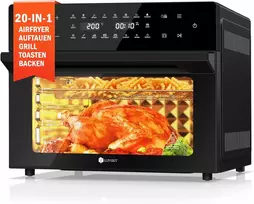 LLIVEKIT karšto oro gruzdintuvė-orkaitė 30 l, 1800 W, WAO43
