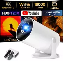 AKIYO mini projektorius su Wi-Fi 6, Bluetooth 5.4 ir 1080p palaikymu O2