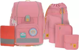 LÄSSIG mokyklinės kuprinės rinkinys Boxy Unique, 21 l, 30 x 25 x 41,5 cm