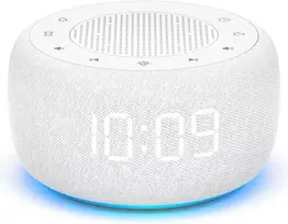 BUFFBEE skaitmeninis radijo žadintuvas su FM radiju, 7 spalvų naktine lempute, RS11