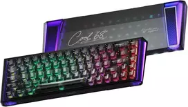 DAREU mechaninė žaidimų klaviatūra su Hall Effect jungikliais, 8000 Hz, COOL68-BK