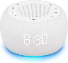 BUFFBEE radijo žadintuvas su Bluetooth garsiakalbiu, FM radiju ir naktine lempute DEGS6RA