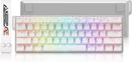 DAREU mechaninė žaidimų klaviatūra 60% su magnetiniais jungikliais, 8000 Hz, COOL60-WH