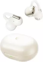 SoundPEATS atviro tipo belaidės ausinės su segtuku Bluetooth 5.4 LDAC Clip1, smėlio spalvos