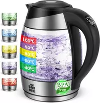 ForMe elektrinis stiklinis virdulys 1,8 l, 2200 W, reguliuojama temperatūra, FKG-458