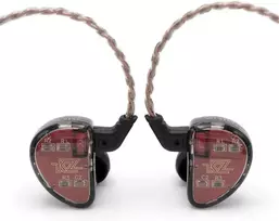 KZ į ausis įdedamos laidinės HiFi ausinės su 5 armatūriniais keitikliais AS10