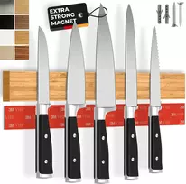 Cucino magnetinė juosta peiliams iš bambuko, 40 cm, Holder16_bamboo2