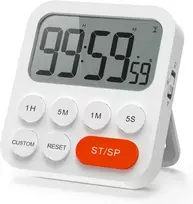 LIORQUE skaitmeninis virtuvinis laikmatis su chronometru ir laikrodžiu YGH5249