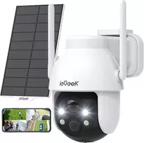 ieGeek lauko Wi-Fi apsaugos kamera 2K su saulės panele ir pasukimu ZY-C2