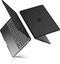 BlueSwan kietas dėklas MacBook Air 13,3 col. A2337 A2179 A1932, matinis juodas