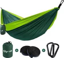 Glymnis ultralengvas nailoninis hamakas 275 x 140 cm, iki 300 kg, NH-022