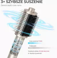 TYMO karšto oro formavimo šepetys-džiovintuvas 5 viename, 1100 W, HC303G
