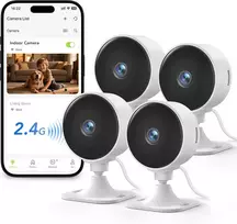 GNCC vidaus stebėjimo kamerų rinkinys 4 vnt., 1080p, Wi-Fi, GC3E-4