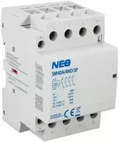 Elektro-Plast Modulinis kontaktoriai SM40A-4NO-3P 40A kontaktai 4xNO ritė 230V 3 modulių