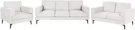 Sofa Beliani 6 vietų svetainės baldų komplektas LOUSTO, šviesiai smėlio spalvos