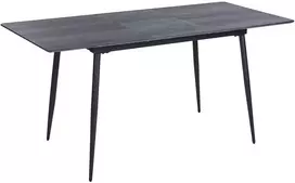 Beliani Išskleidžiamas valgomojo stalas GELANDA pilkas 120/160 cm 80 cm