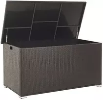 Beliani Sodo dėžė MODENA 155 cm 75 cm technorotangas, ruda