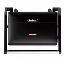 Sumuštinių keptuvas Elektrinis grilis, Rosberg R51442J, 1300 W, nepridegančios plokštės, juodos