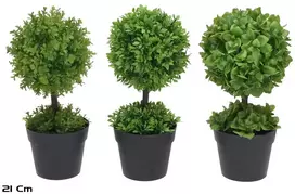 Dirbtinis dekoratyvinis medis vazone 21 cm, 12x12x21 cm, LITO