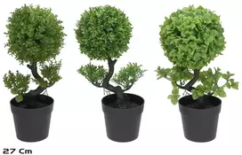 Dirbtinis dekoratyvinis medis vazone 27 cm, 12x18x27 cm, LITO