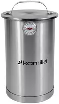 Plieninis kumpio viryklė su termometru, 1,5 l, 6506, „Kamille“