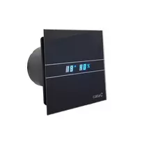 Sapho Cata E - Ašinis vonios kambario ventiliatorius E-100GBTH, su automatiniu valdymu, juodas 00900602