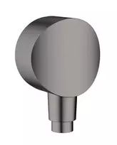 Hansgrohe Fixfit dušo lankas S su atbuliniu vožtuvu, šlifuoto juodo chromo spalva, 26453340