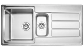 Virtuvinė plautuvė Reginox Envoy 1.5, nerūdijantysis plienas, 98 cm x 48 cm x 20.8 cm, nerūdijančiojo plieno sp.