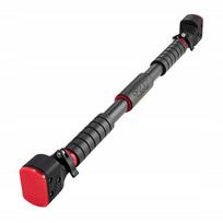 Reguliuojamas durų skersinis 4FIZJO PRO 72-100 cm, juodas / raudonas