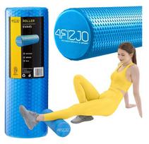 Masažinis volas su dygliukais 4FIZJO CARE+ 45 cm, mėlynas