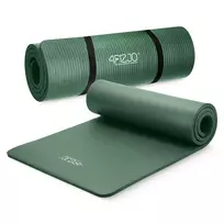 4FIZJO NBR fitneso ir jogos kilimėlis 180 x 60 x 1,5 cm, šalavijų žalias