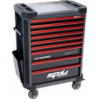 Įrankių vežimėlis su 9 stalčiais ir 387 vnt. įrankiais SP Tools Tech Series