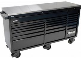 Mobilus darbastalis su 21 stalčiumi ir plieniniu darbastaliu SPtools USA Sumo series