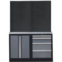 Stacionarus darbastalis su dviem spintelėmis Black Panel