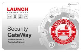 Launch Renault SGW 20 prisijungimų kortelė