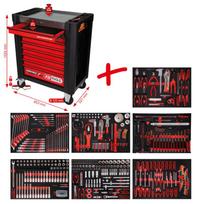 Įrankių vežimėlis su 397 įrankiais ir 8 stalčiais KS Tools PERFORMANCEplus P10