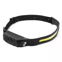 Mountain Goat LED prožektorius ant galvos su jutikliu 350 lm, juodas