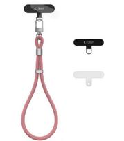 Rožinis (Dusty Rose) dirželis telefonui "Tech-Protect C11S Rope Wrist Strap"