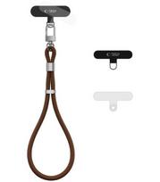 Rudas (Walnut Brown) dirželis telefonui "Tech-Protect C11S Rope Wrist Strap"