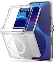 Skaidrus dėklas Samsung Galaxy Z Flip 8 telefonui "Ringke Fusion Flap Magsafe"