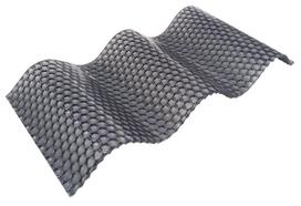 Polikarbonatas banguotas Diamond 1050x4000 2.8mm pilkas