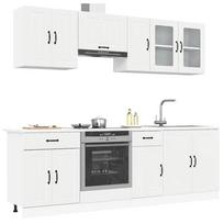Virtuvinių spintelių komplektas, 8 dalių, Kalmar, balta