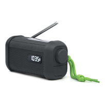 Muse | Portable Solar Radio with Crank and Flashlight | MH-08MB | AUX in | Bluetooth | FM radio