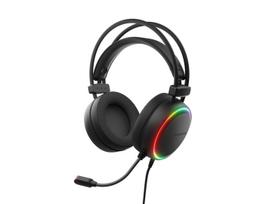 GENESIS NEON 614 RGB USB GAMING HEADSET WITH MICROPHONE LIGHTING BLACK
