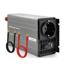 Qoltec MS Wave Power inverter | 12V to 230V | 500/1000W | USB | LiFePO4 GEL AGM