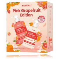 Kundal Honey & Macadamia Pink Grapefruit Edition rinkinys kūnui (500 ml. prausiklis + 500 ml. losjonas) - Rinkinys